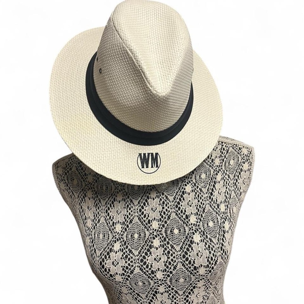 Elegant Cream Fedora with Black Band